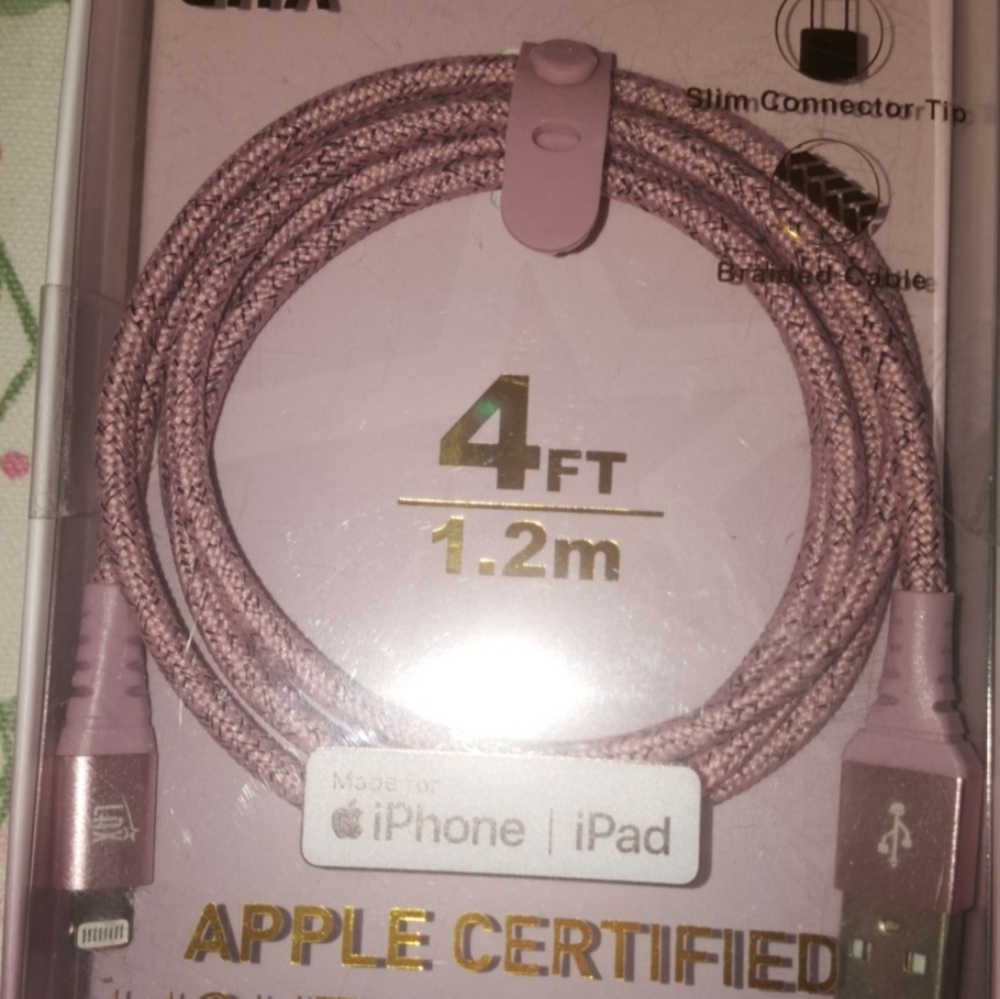 Apple-Certified Lightning Cable - Green, Rose Gold & Purple - Picture 4 of 7